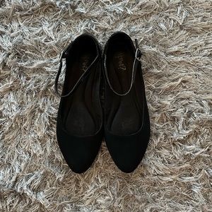 Suede Black Flats - Y Not?